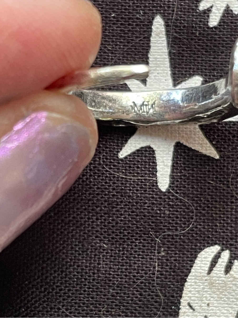 Sterling Silver nail ring by Mother Night - Picture 5 of 5